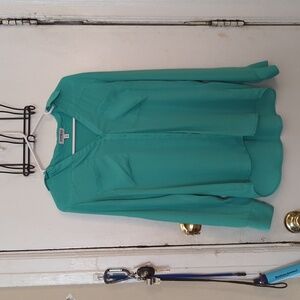 Express portofino button up shirt green medium